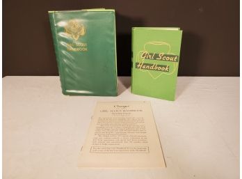 Two Vintage 1950s Girl Scouts Of American Hard Cover Handbooks