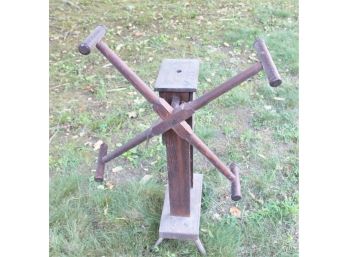 Antique Yarn Winder With Working Counter In Box Lot #2