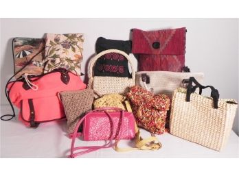 Various Styles Of Purses And Pouches And A Wallet Including G.H.Bass, Walborg, Shihreen, And Croft & Barrow