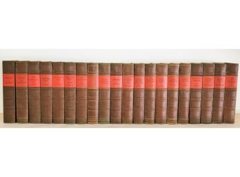 1932 Vintage Twenty Volume Companion Library Hard Cover Books-Jonathan Wild, Dickens, Plato & More