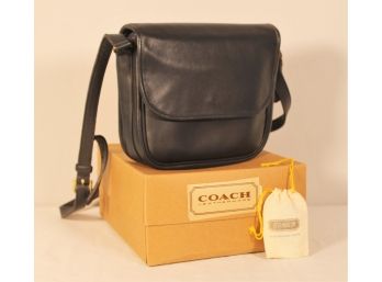 Authentic Designer Coach Bag, Navy With Shoulder Strap