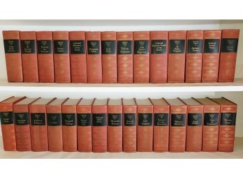 1938 Vintage Twenty Nine Volume Set Hardcover Books-Rudyard Kipling, Voltaire, Edgar Allen Poe & More