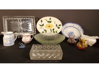 Vintage Porcelain & Glass Dining & Serving Mixed Lot