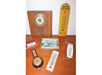 Vintage Thermometers, Calendars & Barometers - Advertising, Stellar, Airguide & More