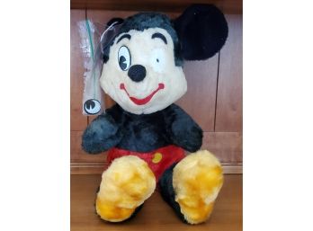 Vintage Walt Disney Character Mickey Mouse Plush By California Stuffed Toys