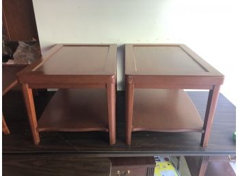 Pair Of Cherry Side Tables