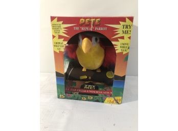 Vintage Pete Repeat Parrot Toy