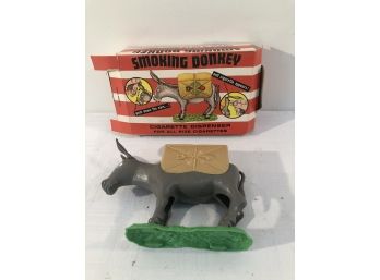 Vintage Smoking Donkey Toy