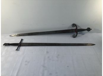 2 Metal Swords Made In Spain