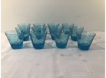 12 Hazel Atlas Capri Dots Old Fashion Glass