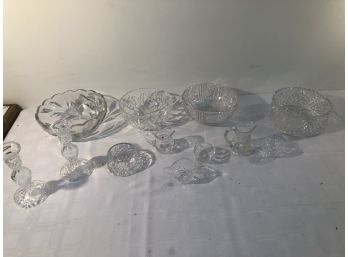 Lot Of 12 Crystal Pieces