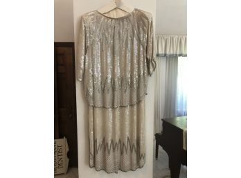 Vintage 2 Piece Beaded Dress