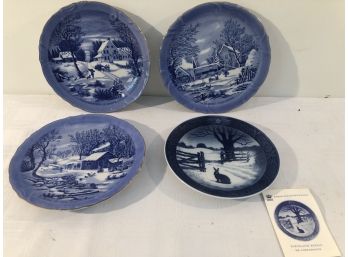 4 Blue Plates