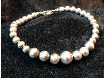 Sterling Silver Beaded Bracelet