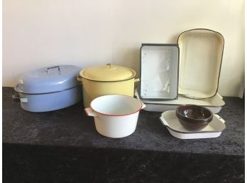 Enamel Cookware Lot