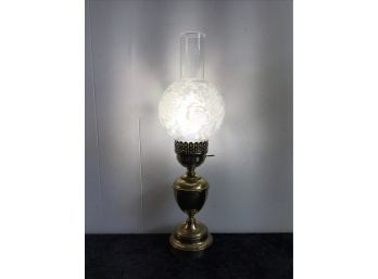 Antique Brass Hurricane Lamp