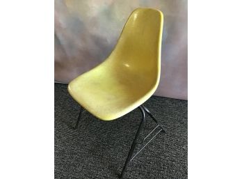 Cole Steel Mid Century Yellow Chair