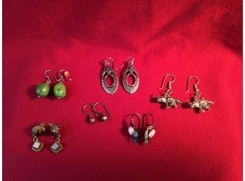 Sterling Silver Ear Ring Lot