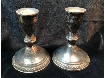 Sterling Silver Weighted Candle Sticks