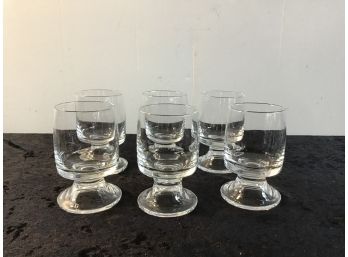 Vintage Heavy Rocks Glasses