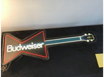 Budweiser Guitar Wall Bar Light