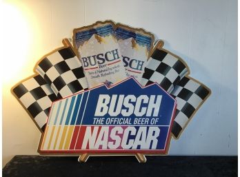 Busch Nascar Metal Sign