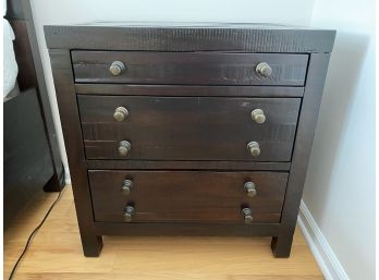 Bob's Dark Stained Three Drawer Chest