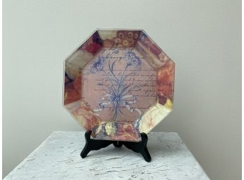 Octagonal Acrylic Decorative Decoupage Plate