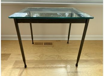 Charleston Forge Glass Top Coffee Table