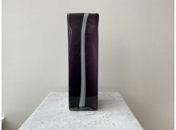 Amethyst Cased Glass Vase