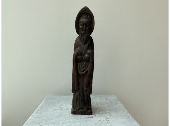 Carved Wood Religious Figure