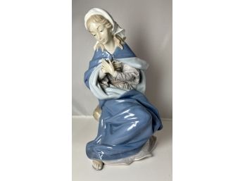 Lladro Virgin Mary 1387 Virgen Nacimiento Mint Condition With Box