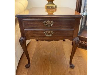 Drexel Side Table With Two Drawers