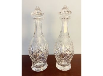 Waterford Crystal Decanters (Pair) 13.5-inch H