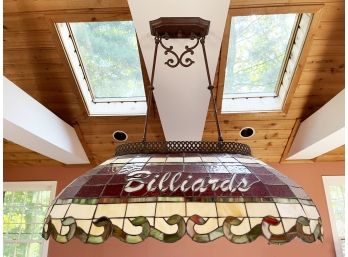 Tiffany-style Billiards Hanging Lamp