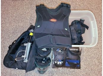 Paintball Lot - Tippman 98 Custom Gun, Elixir Paint Balls, VForce Masks, And More!