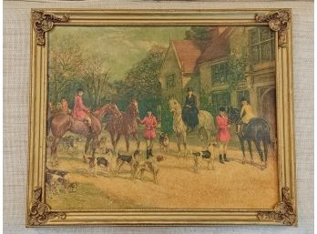 Vintage Equestrian Hunt Print