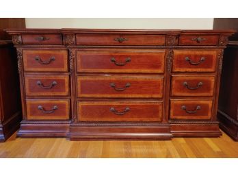 Universal Eltham Place 12 Drawer Cherry Stained Triple Dresser