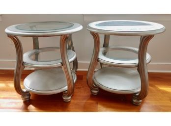 Ashley Silver Painted Side Tables