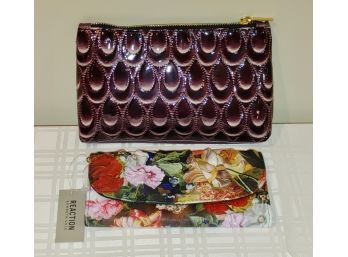 Reaction Wallet And Quilted Makeup Bag