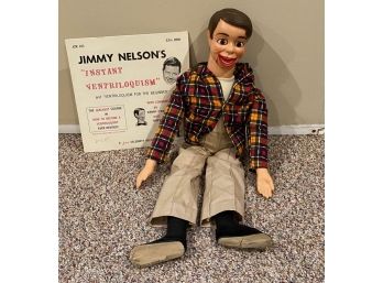 Vintage Jimmy Nelson Ventriloquist Doll & Record