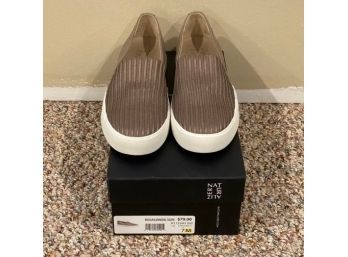 Naturalizer Brogan Taupe Slip On Shoes