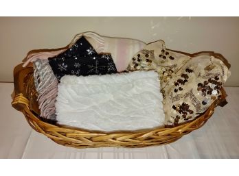 Basket Of Ladies Scarves (5)