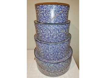 Large Stacking Hat Boxes (4)