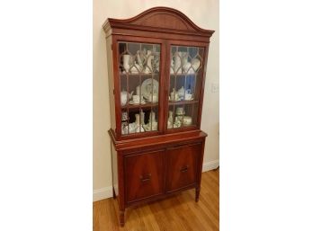 Mahogany China Cabinet (Contents Pictured NOT Included!)