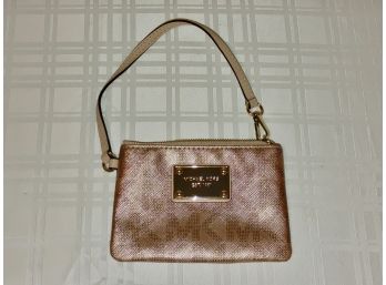 Michael Kors Bronze Wristlet Clutch