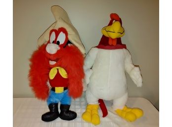 Looney Tunes Yosemite Sam & Rhode Island Red Plush Figures