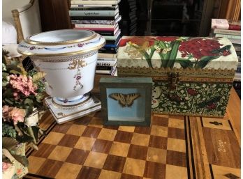 Decorative Table Top Items Including Chelsea House Cache Pot