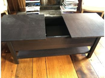 Coffee Table With Sliding Top Reveal Storage