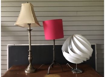 Trio Of Lamps